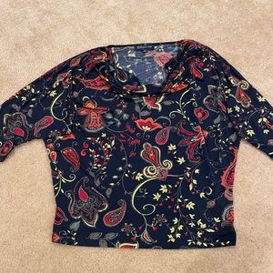 Jones New York floral shirt